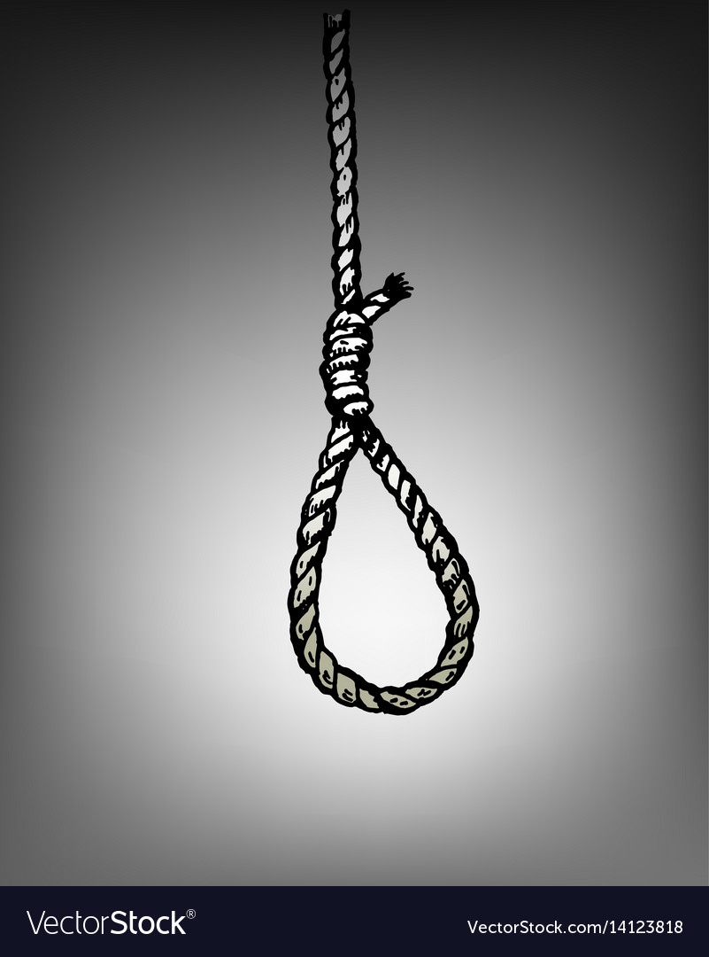 suicide hanging drawing