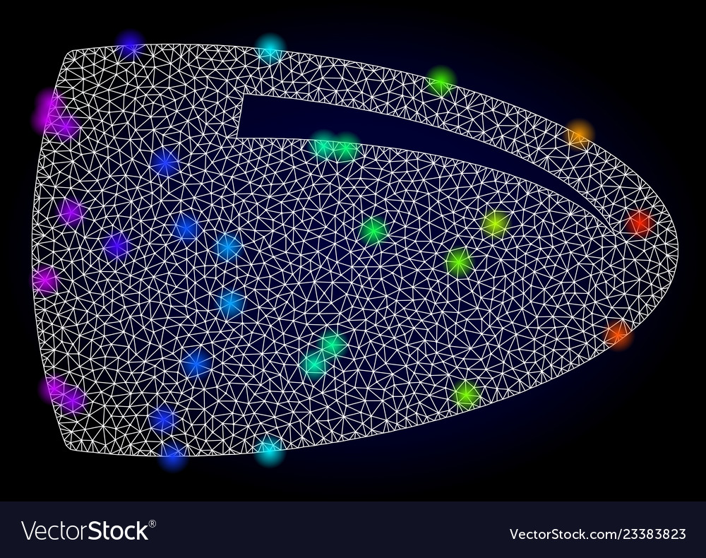 Carcass mesh bullet with spectrum colored