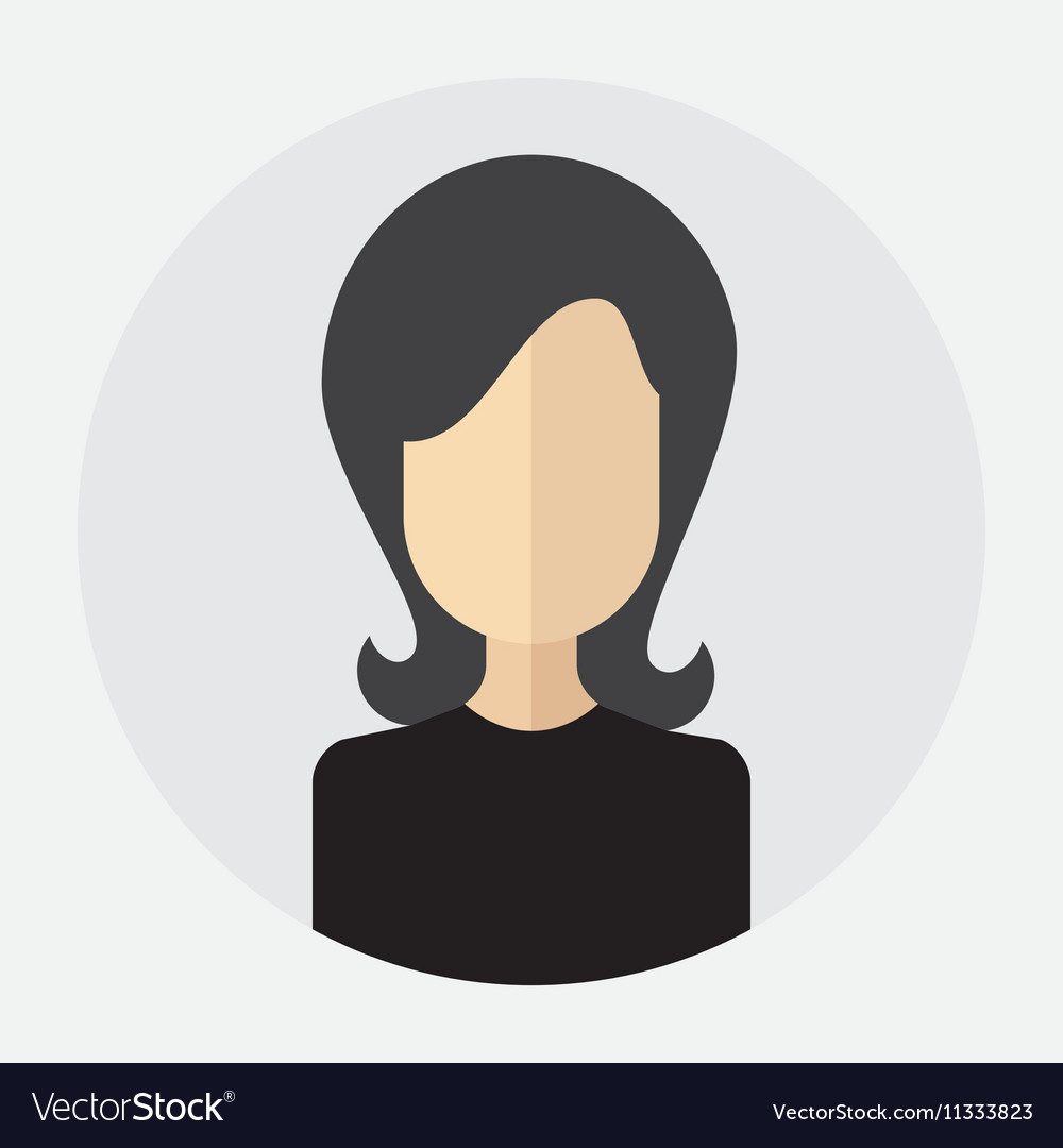 Woman avatar profile. Female face icon. Vector illustration. Stock Vector