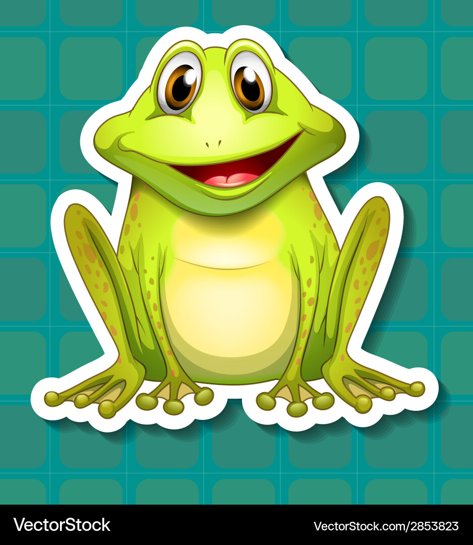 Vector Frog Looking In Frog Royalty Free Vector Image - VectorStock