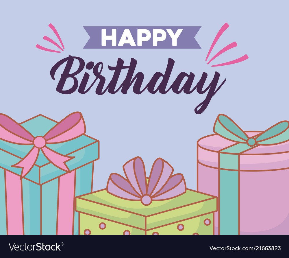 Happy birthday design Royalty Free Vector Image