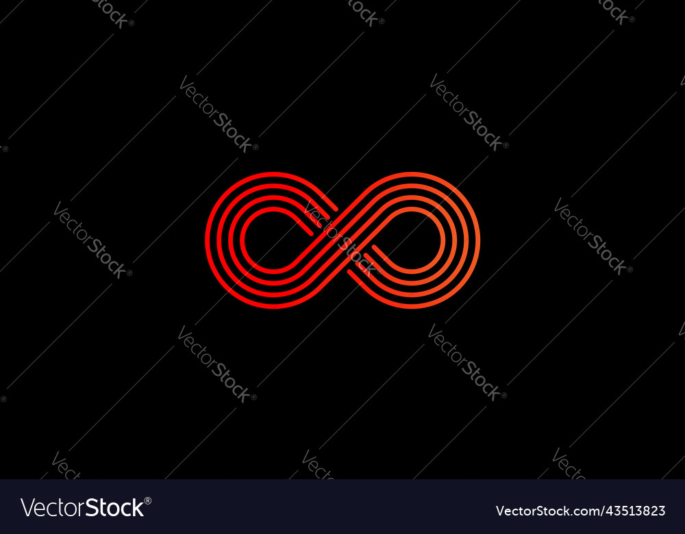 Infinity symbol or sign icon