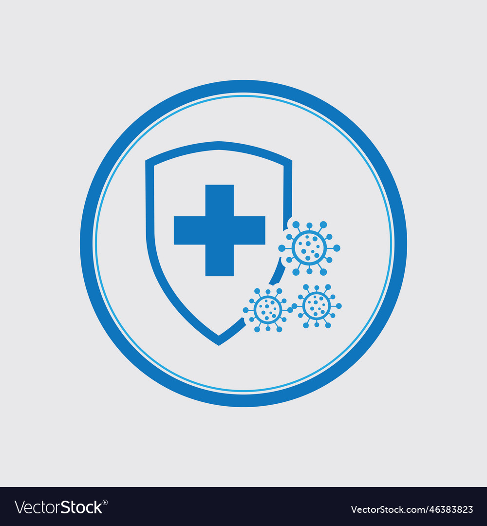 Virus protection logo images design Royalty Free Vector