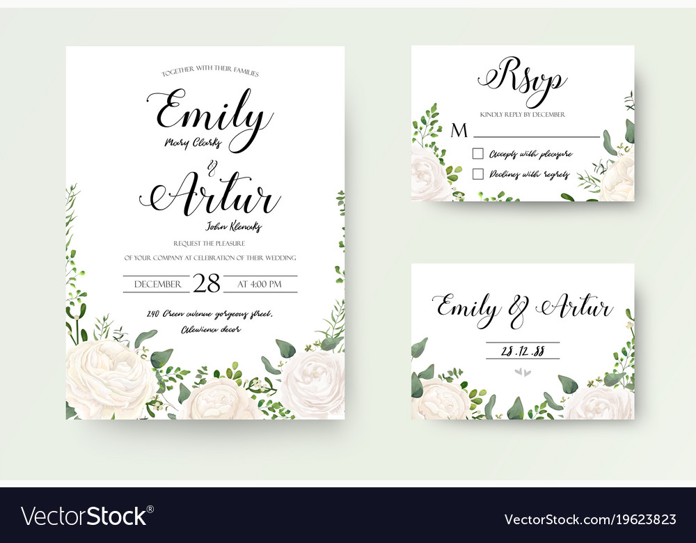 wedding invitations with rsvp