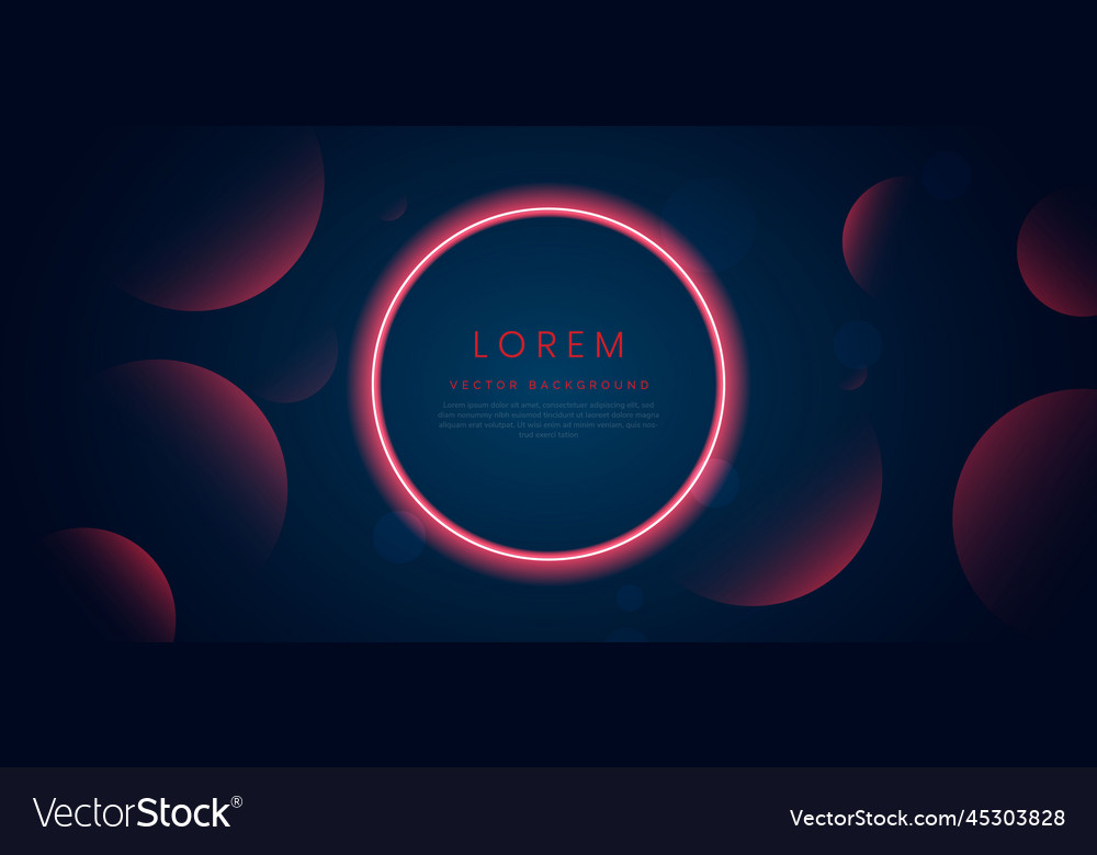 Abstract red gradients color overlapping circles Vector Image