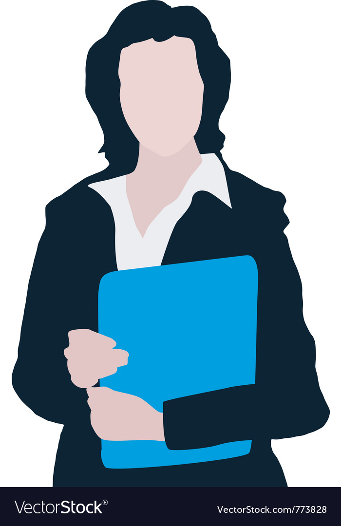 Business woman with folder