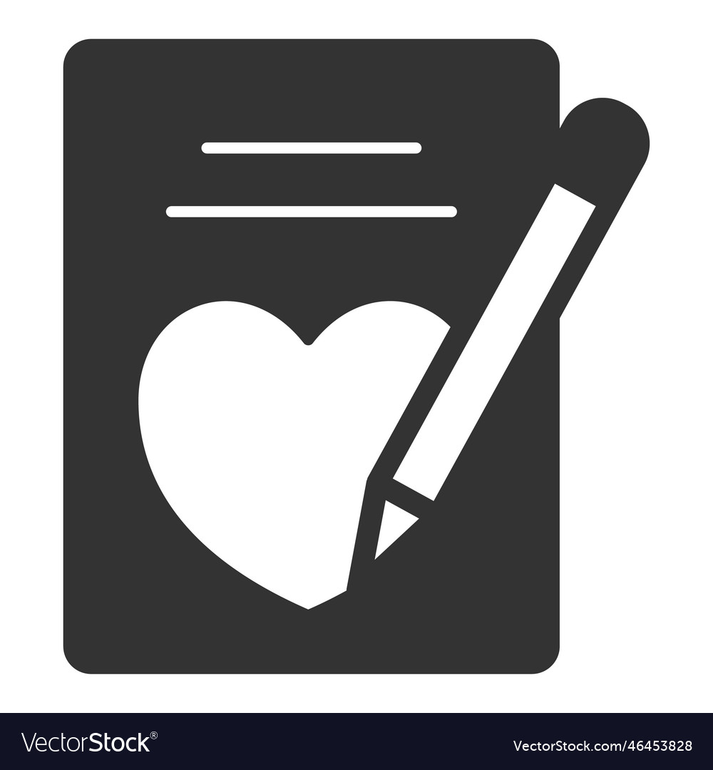 Drawing a heart-1 Royalty Free Vector Image - VectorStock