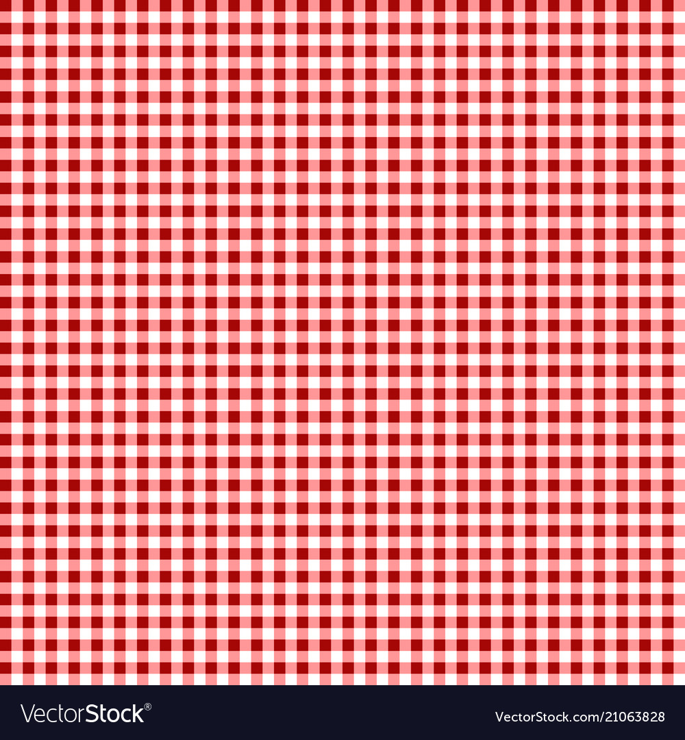 Picnic table cloth seamless checkered 