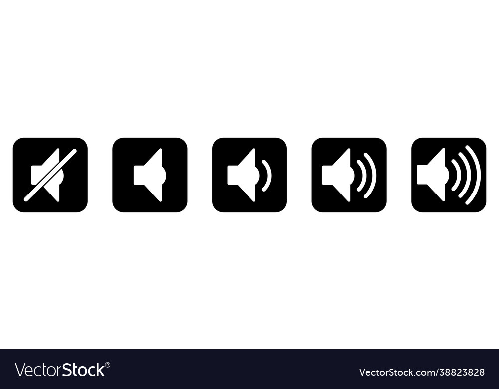 Volume button set icons different