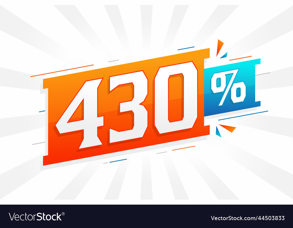 430 discount marketing banner promotion