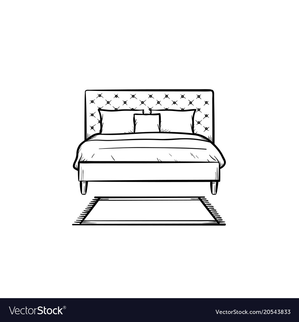 How To Draw A Bed - basicdraw.com