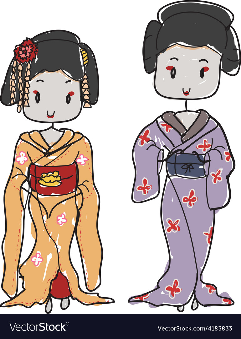 Geisha Royalty Free Vector Image - VectorStock