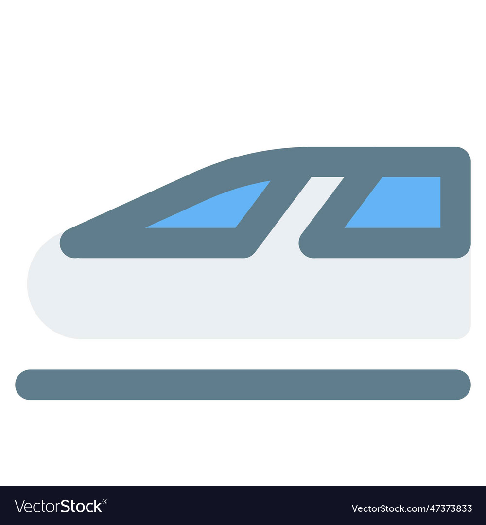 High speed rail running on slab track Royalty Free Vector