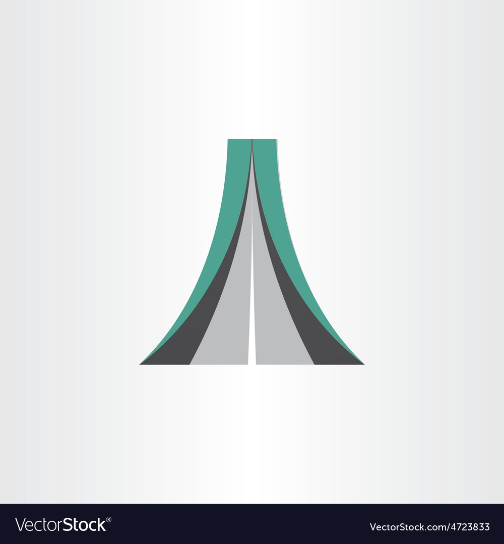 Highway icon abstract design element Royalty Free Vector