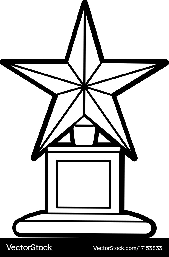 Isolated trophy design Royalty Free Vector Image