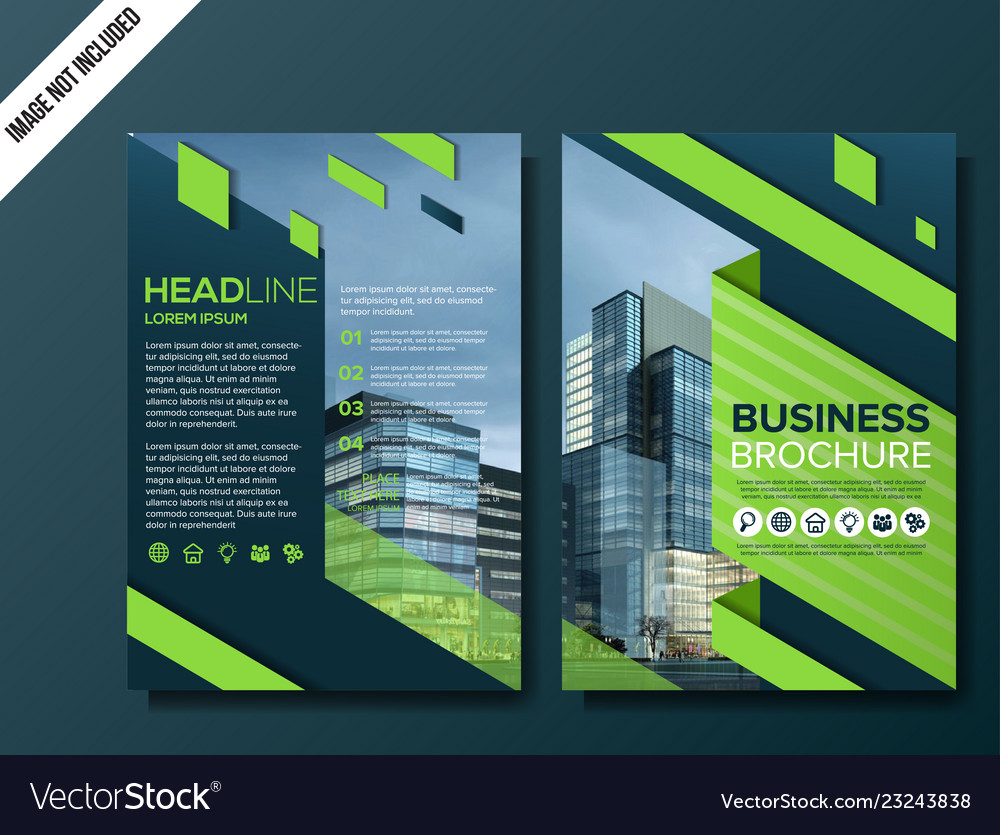 Professional business brochure background template