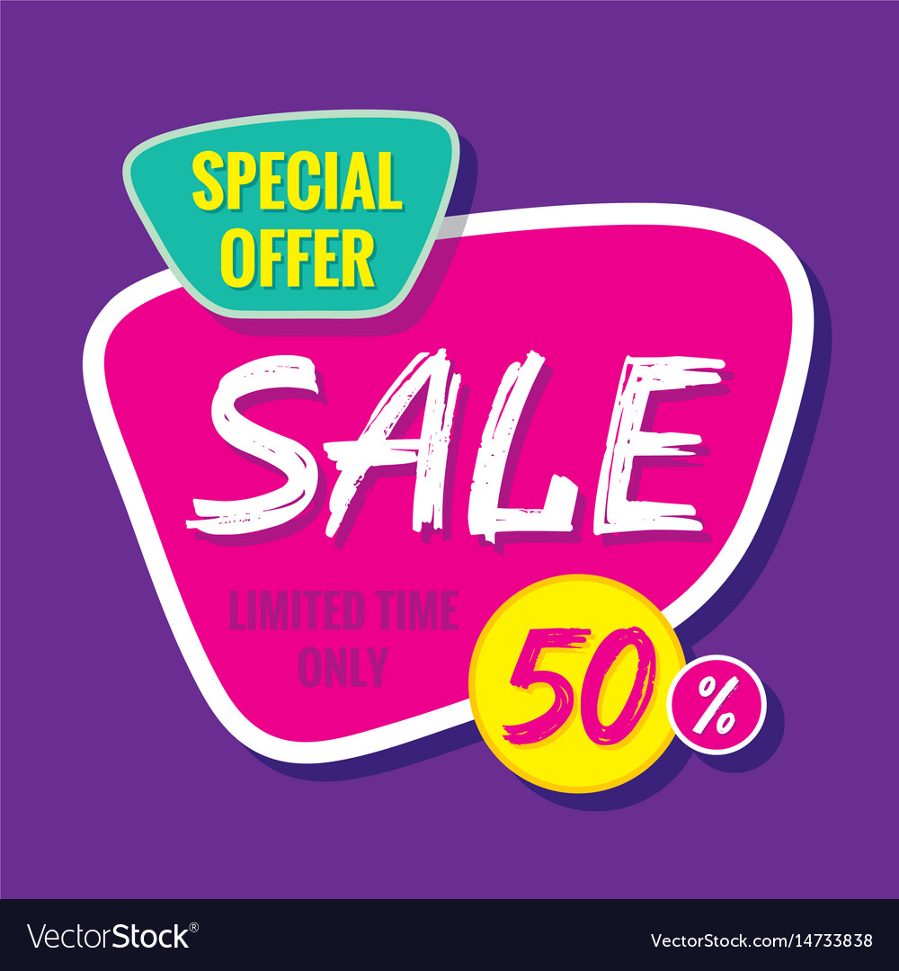 Sale banner template special offer