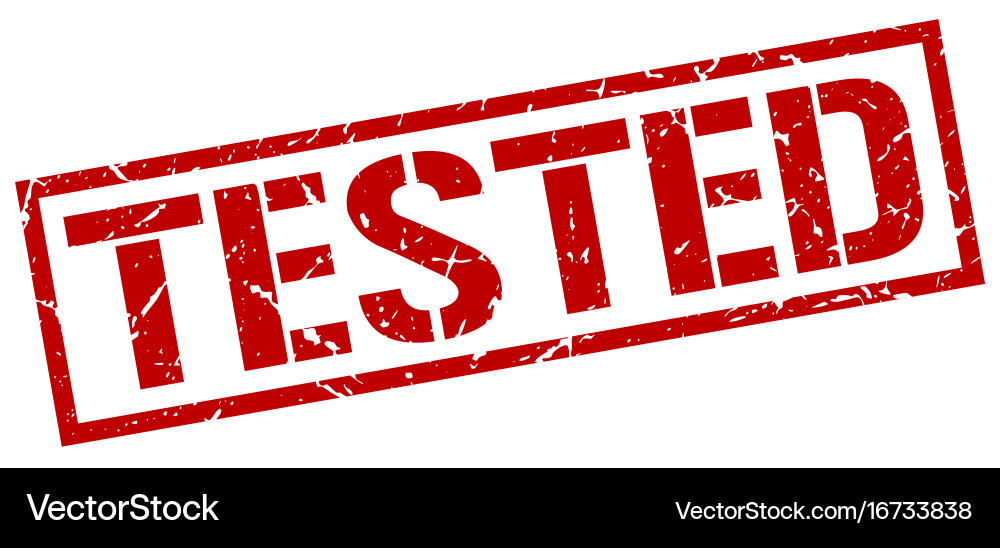 Tested stamp Royalty Free Vector Image - VectorStock