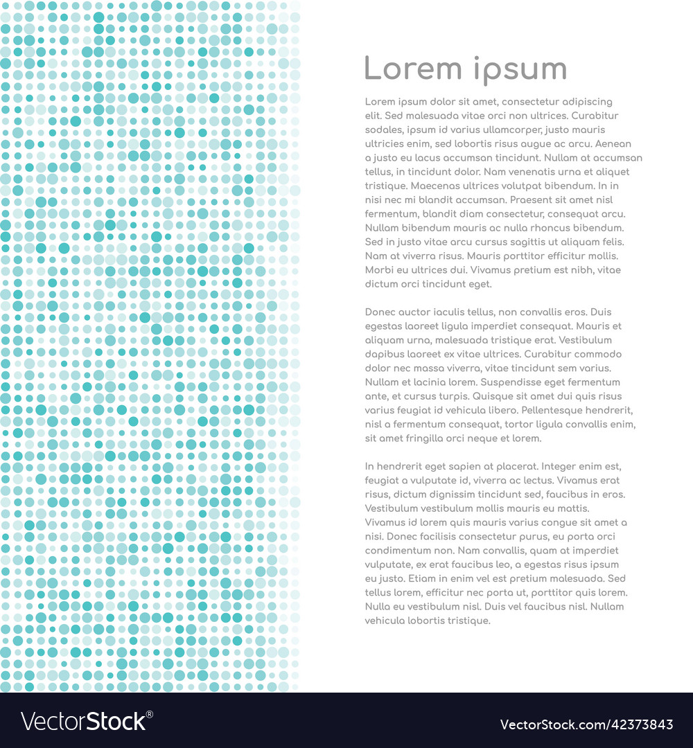 Abstract blue dots background vector image Abstract blue dots background