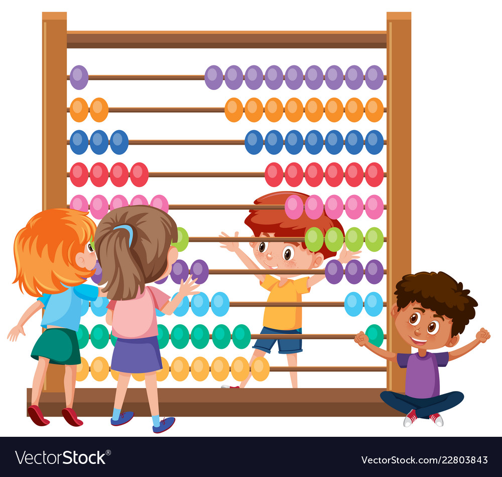 Children playing with c Royalty Free Vector Image