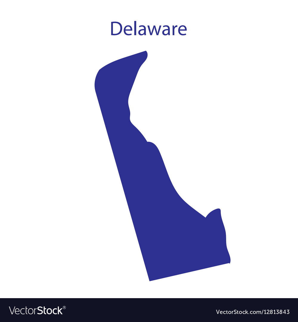 United States Delaware Royalty Free Vector Image