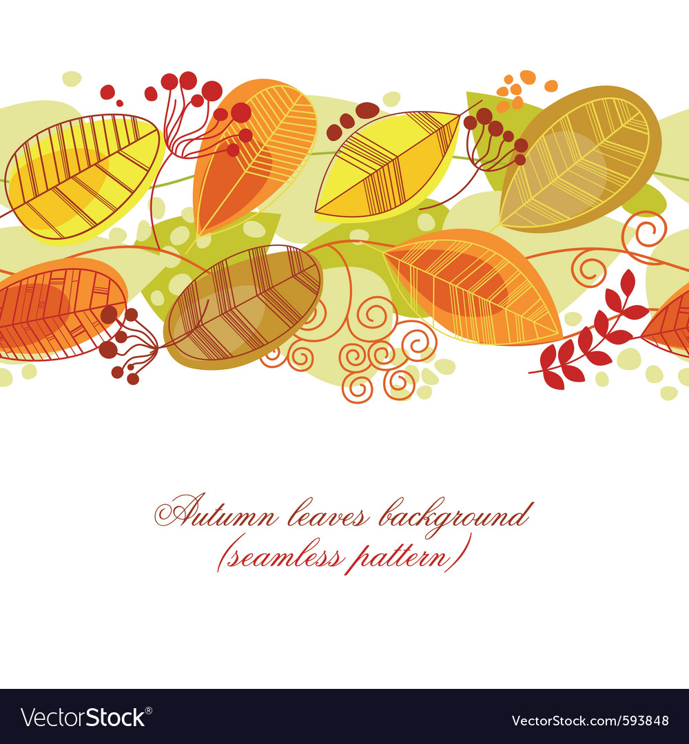 Autumn leaves Royalty Free Vector Image - VectorStock