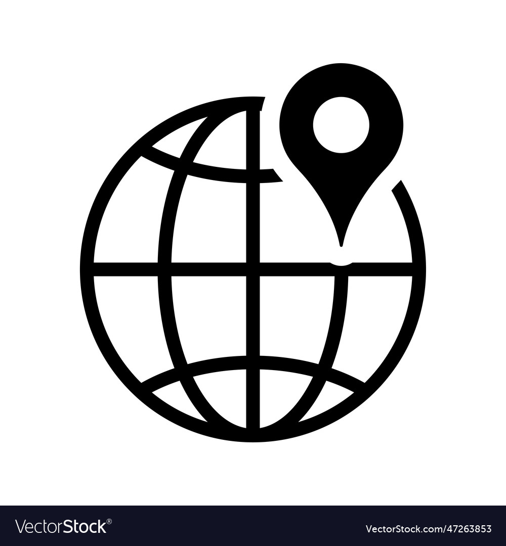 Globe gps map seo location icon