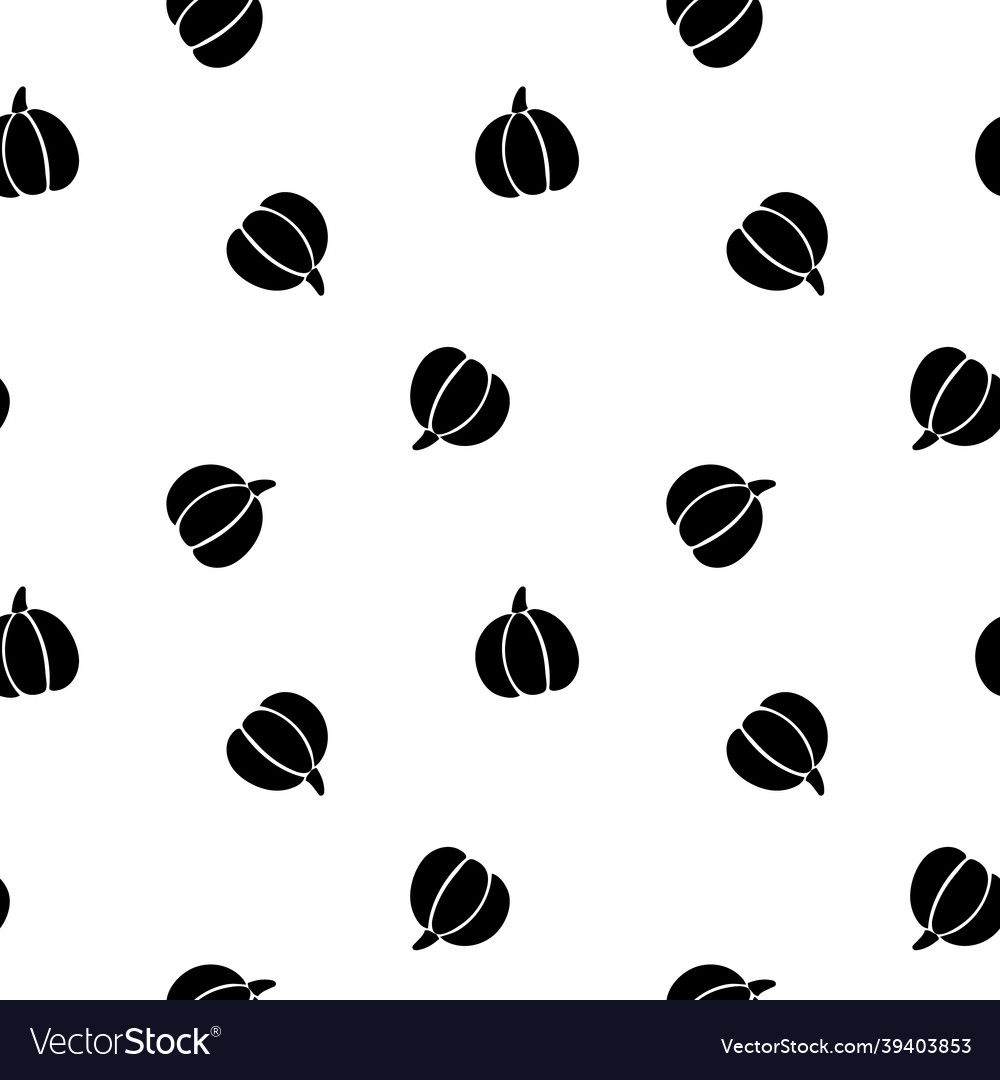 Halloween toss pattern with black pumpkins