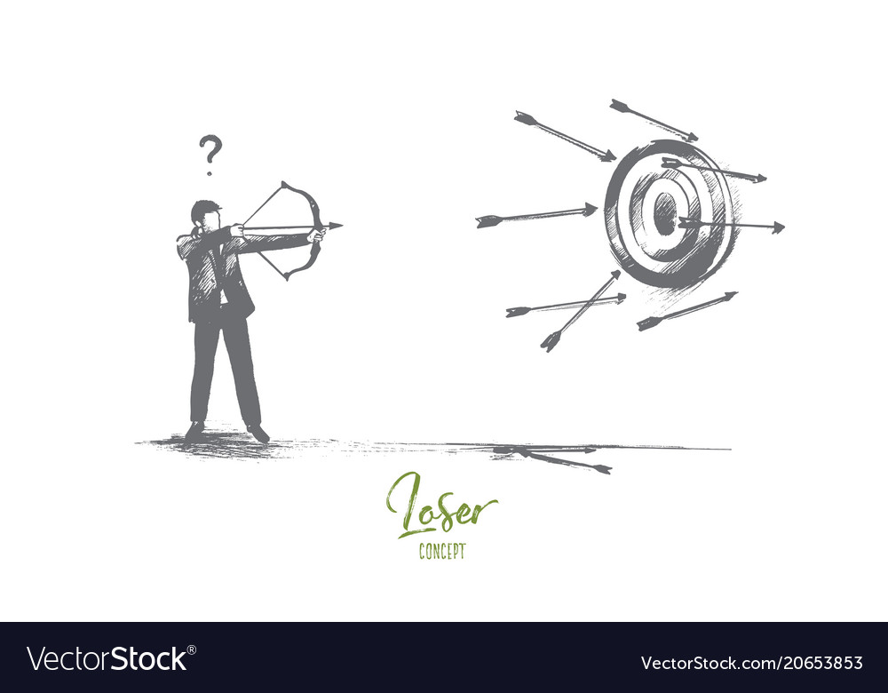 Loser concept hand drawn isolated