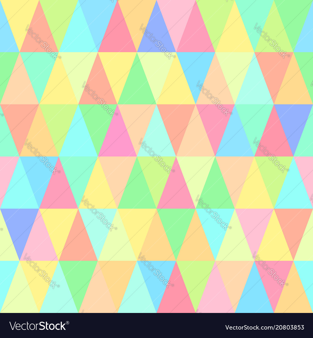 Seamless pattern of motley triangles