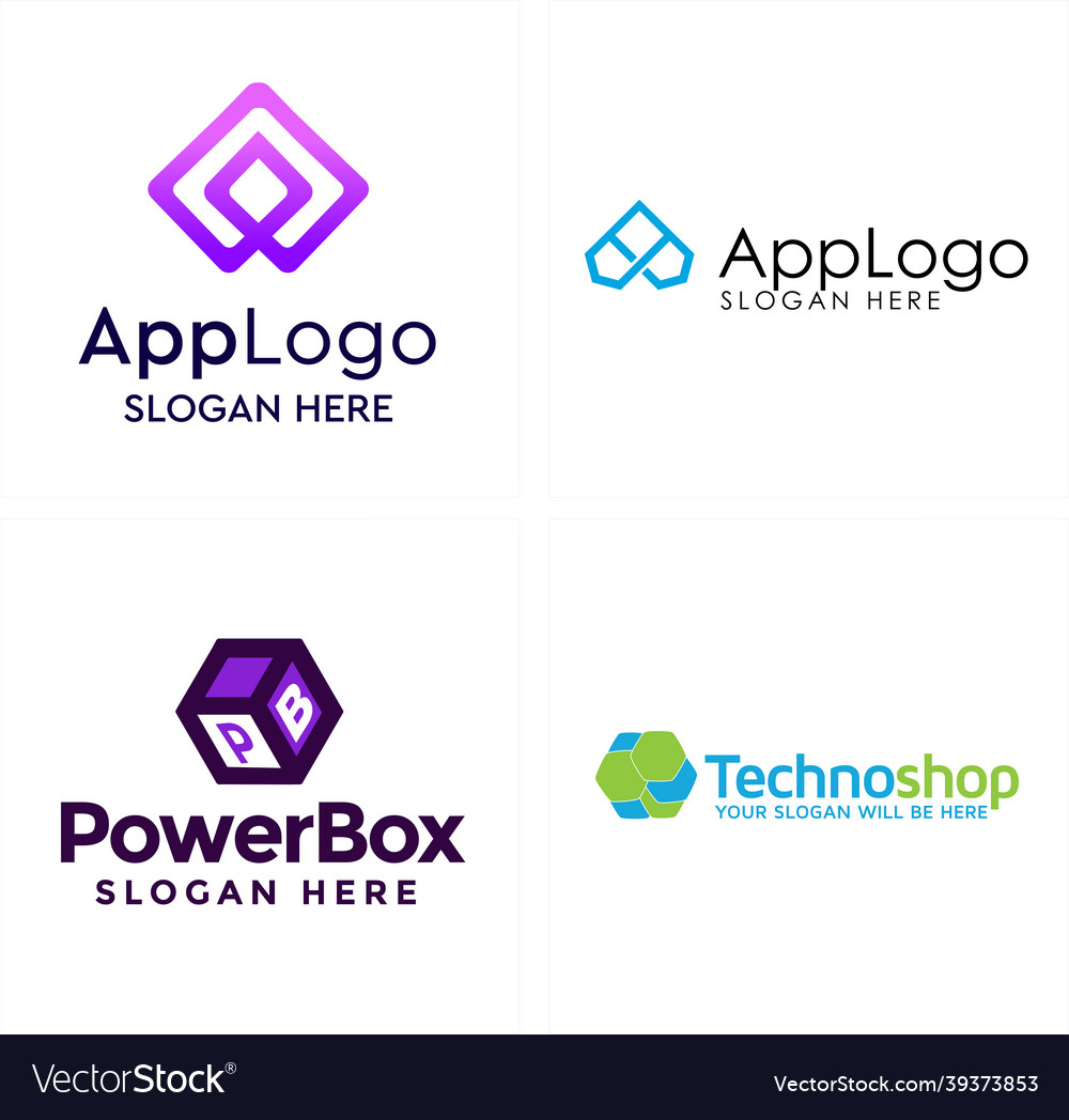 Technologie Applikation Icon Logo Design