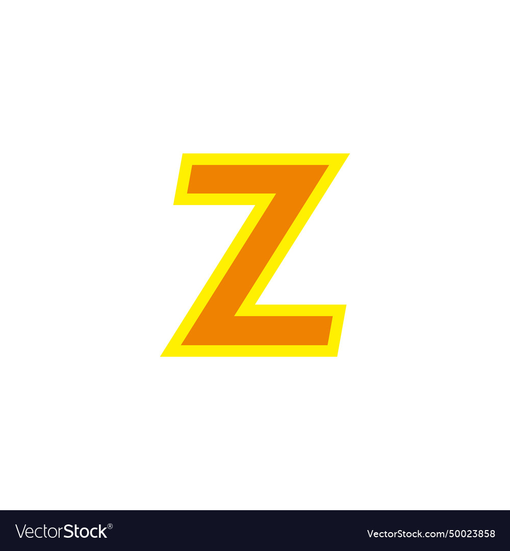 Letter z lightning geometric symbol simple logo