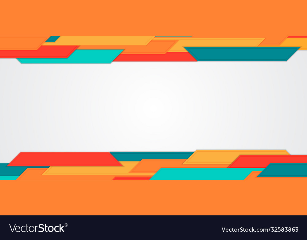 Abstract colorful background trapezium overlap Vector Image