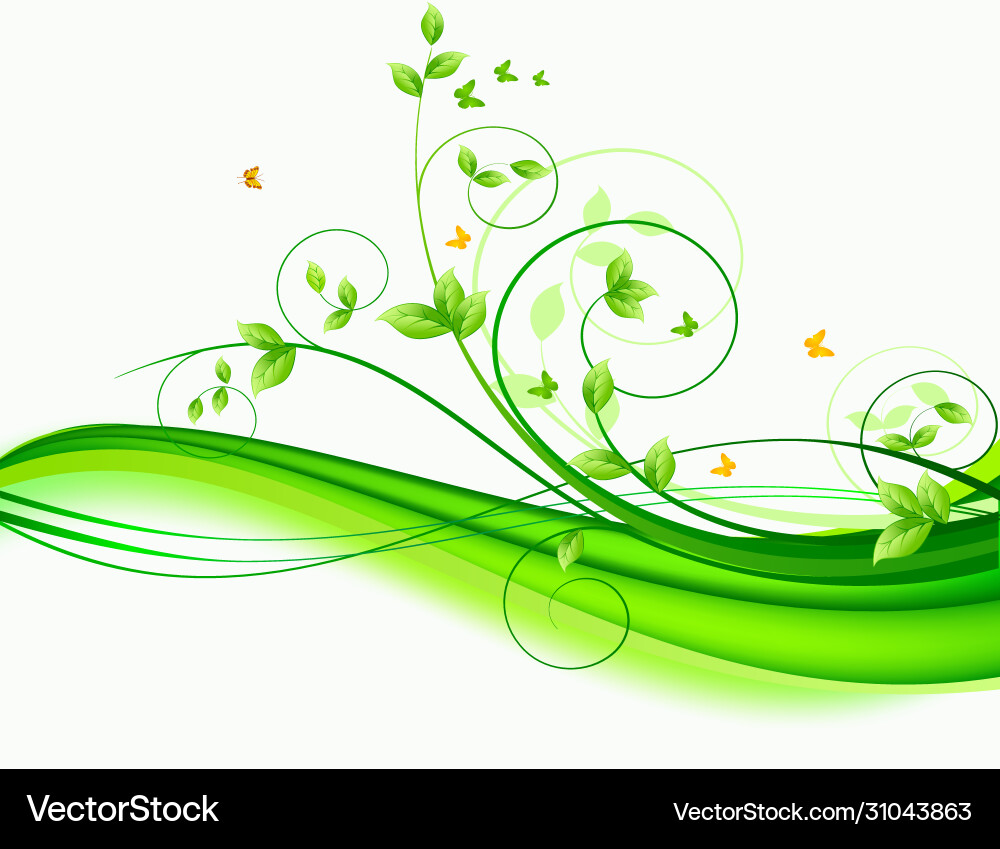 Abstract decor wave background Royalty Free Vector Image