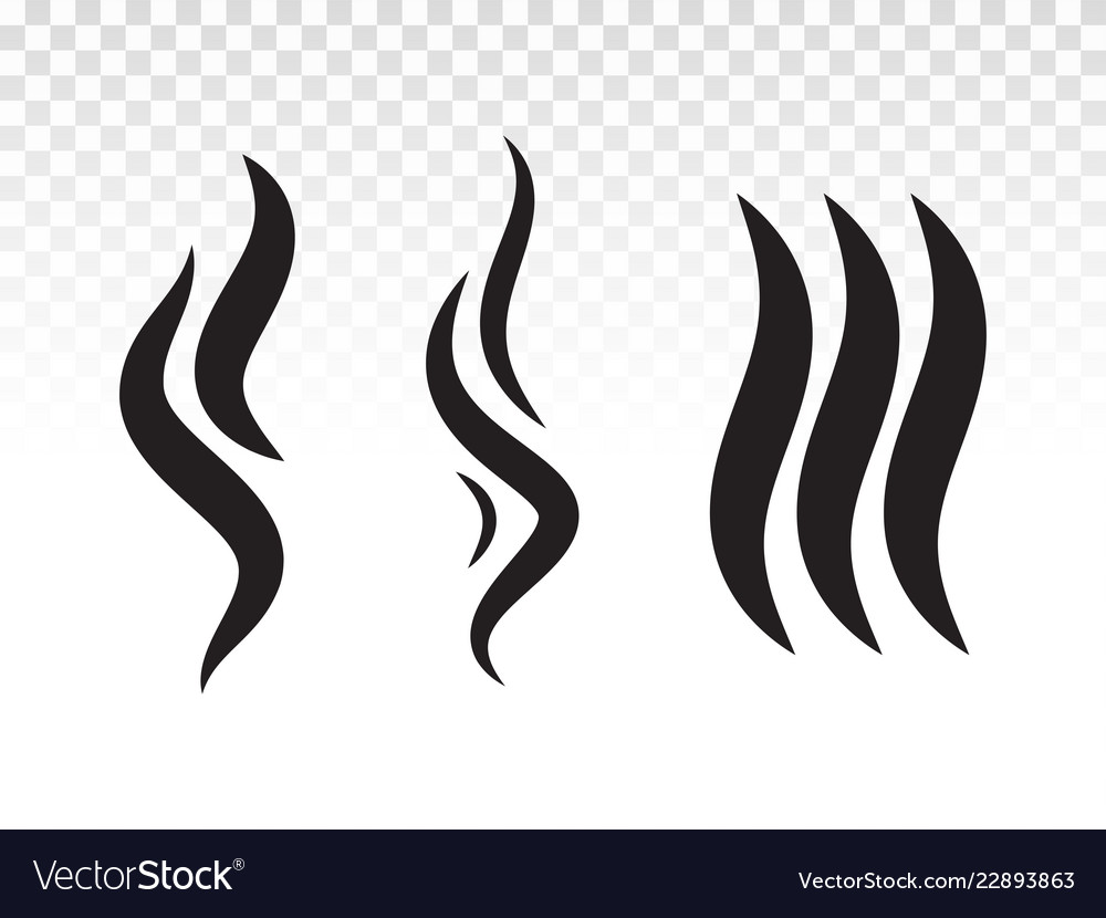 Bbq Smoke Flame Or Scent Fumes Steam Icon Vector Image