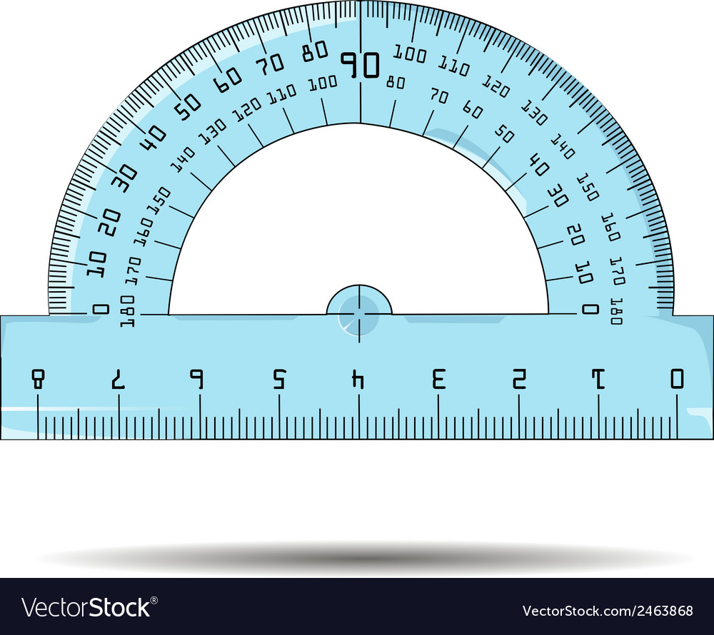 Protractor Royalty Free Vector Image VectorStock