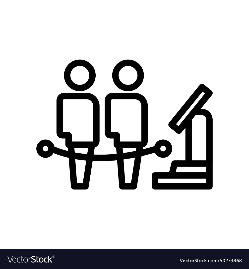 Queue icon or logo design isolated sign symbol Vector Image