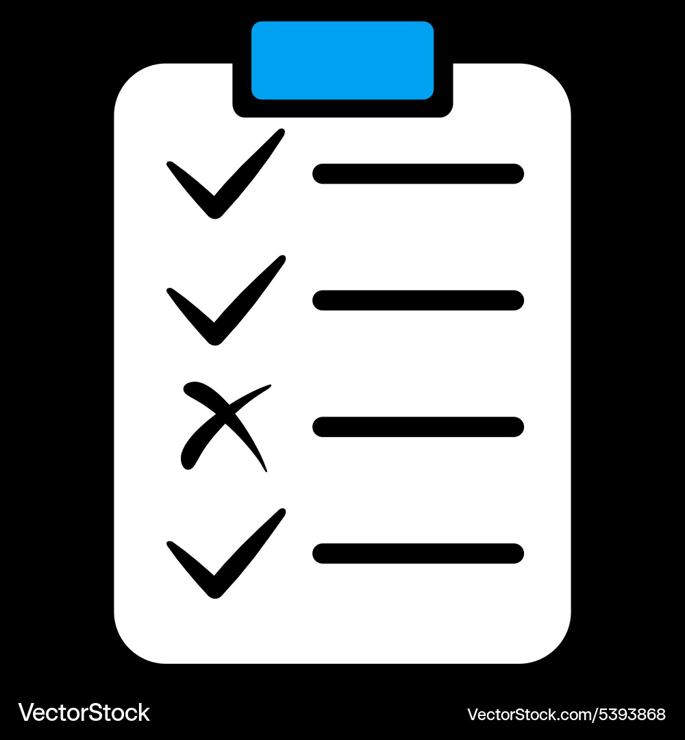 Task list icon from commerce set Royalty Free Vector Image