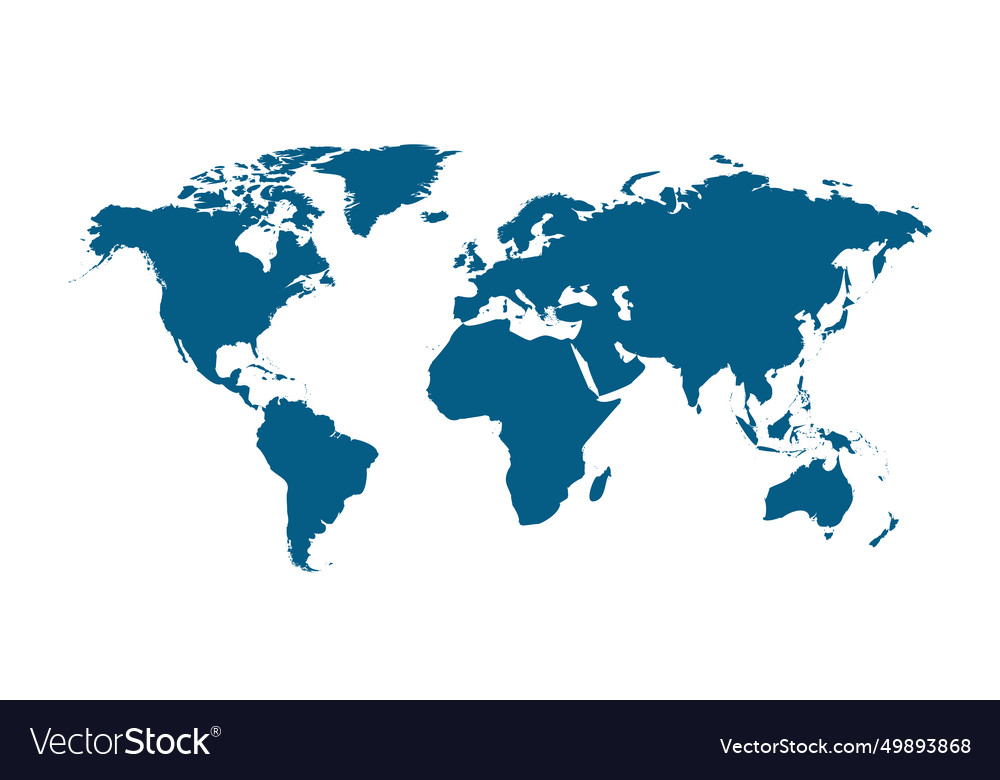 World map country global flat earth Royalty Free Vector