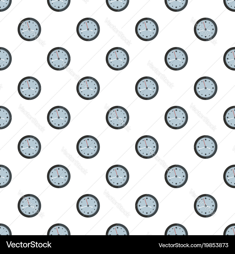 Clock design pattern seamless Royalty Free Vector Image