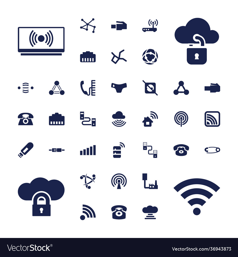 Connect icons Royalty Free Vector Image - VectorStock