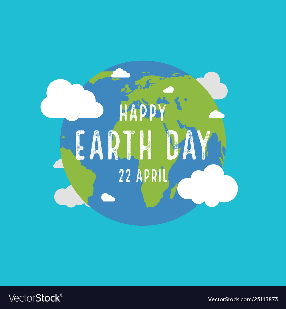 Earth day for happy day in flat style 22 Vector Image