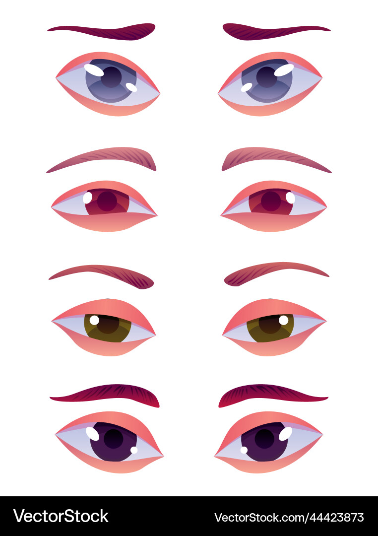 Face construction element avatar creation Vector Image