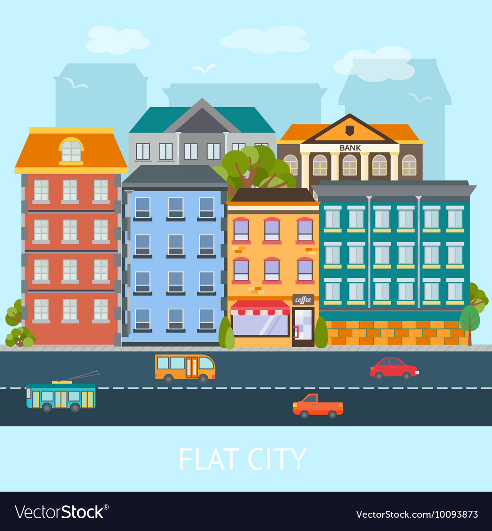 Flat city design