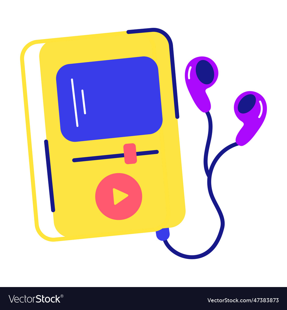 Mp3 player Royalty Free Vector Image VectorStock