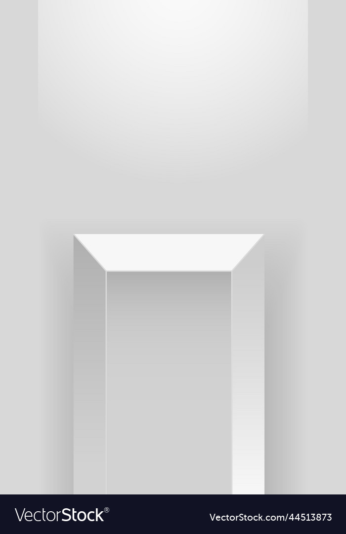 Museum podium stage gallery geometric blank