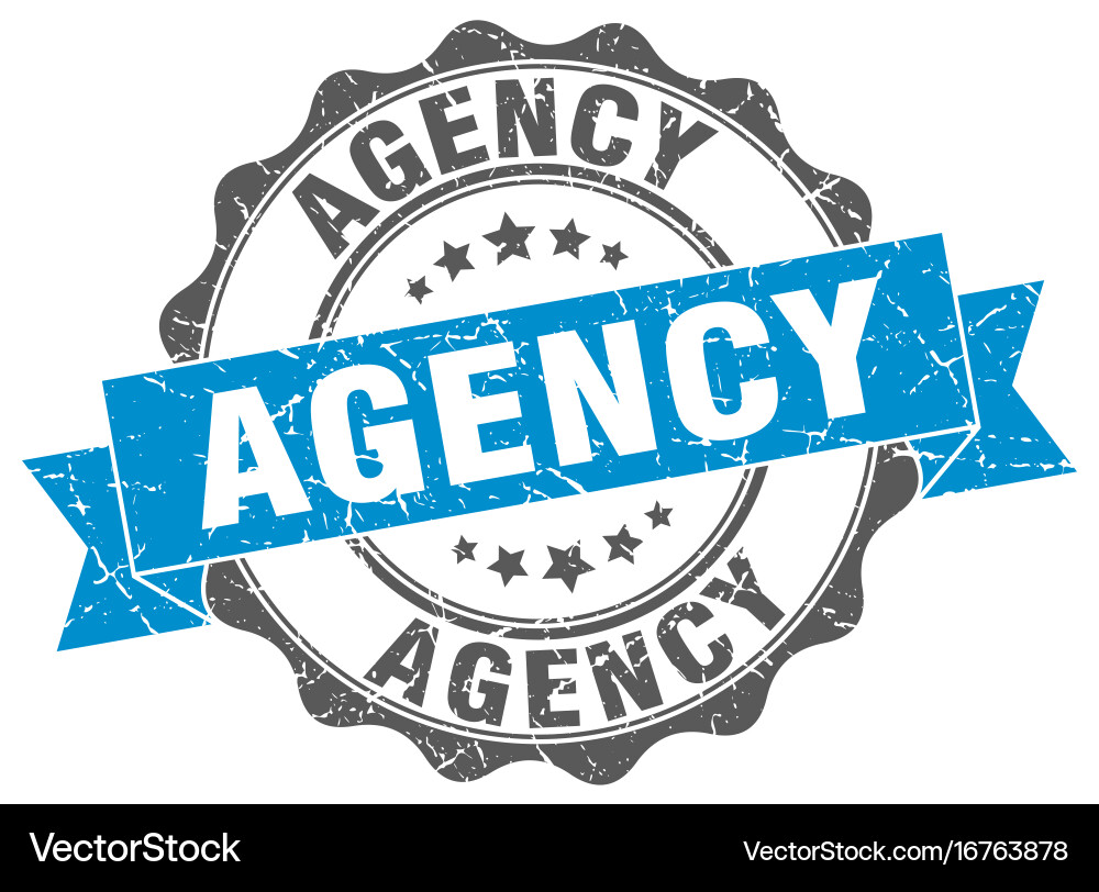 Agency stamp sign seal Royalty Free Vector Image