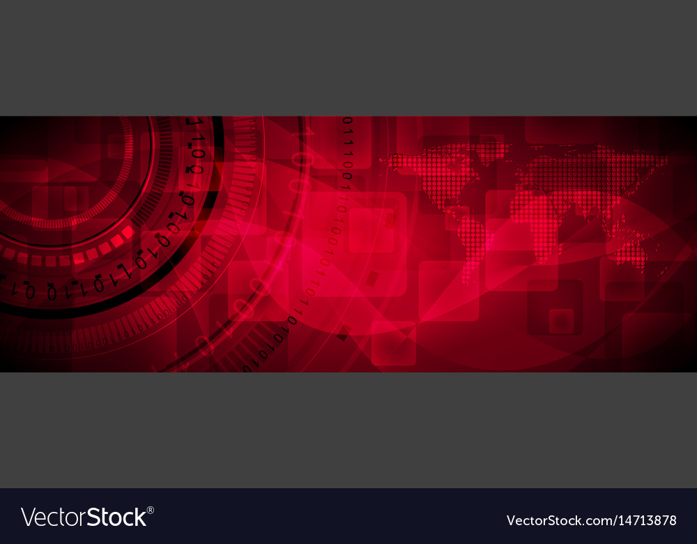 dark red technology banner design dark banner