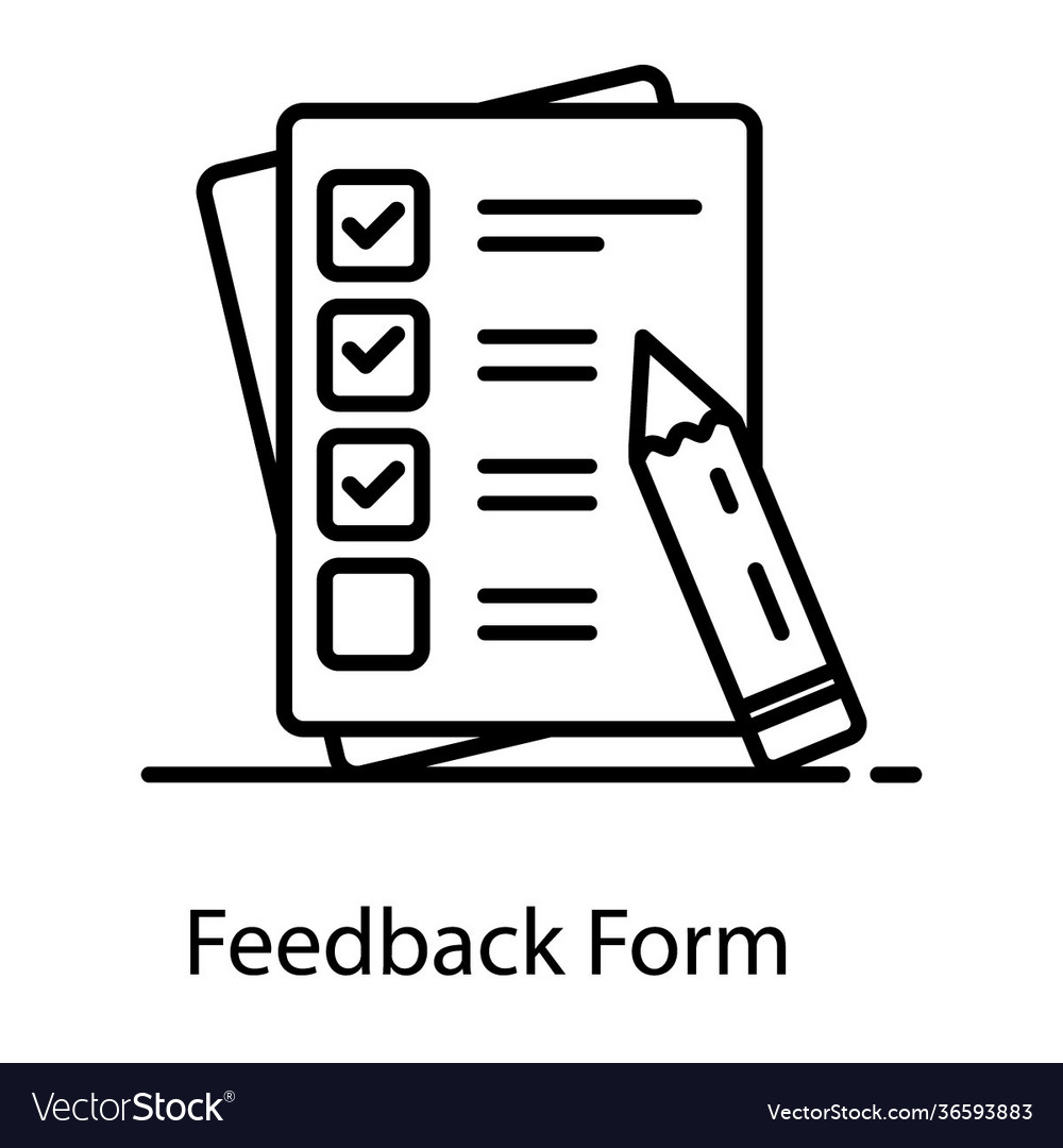 Feedback form Royalty Free Vector Image - VectorStock