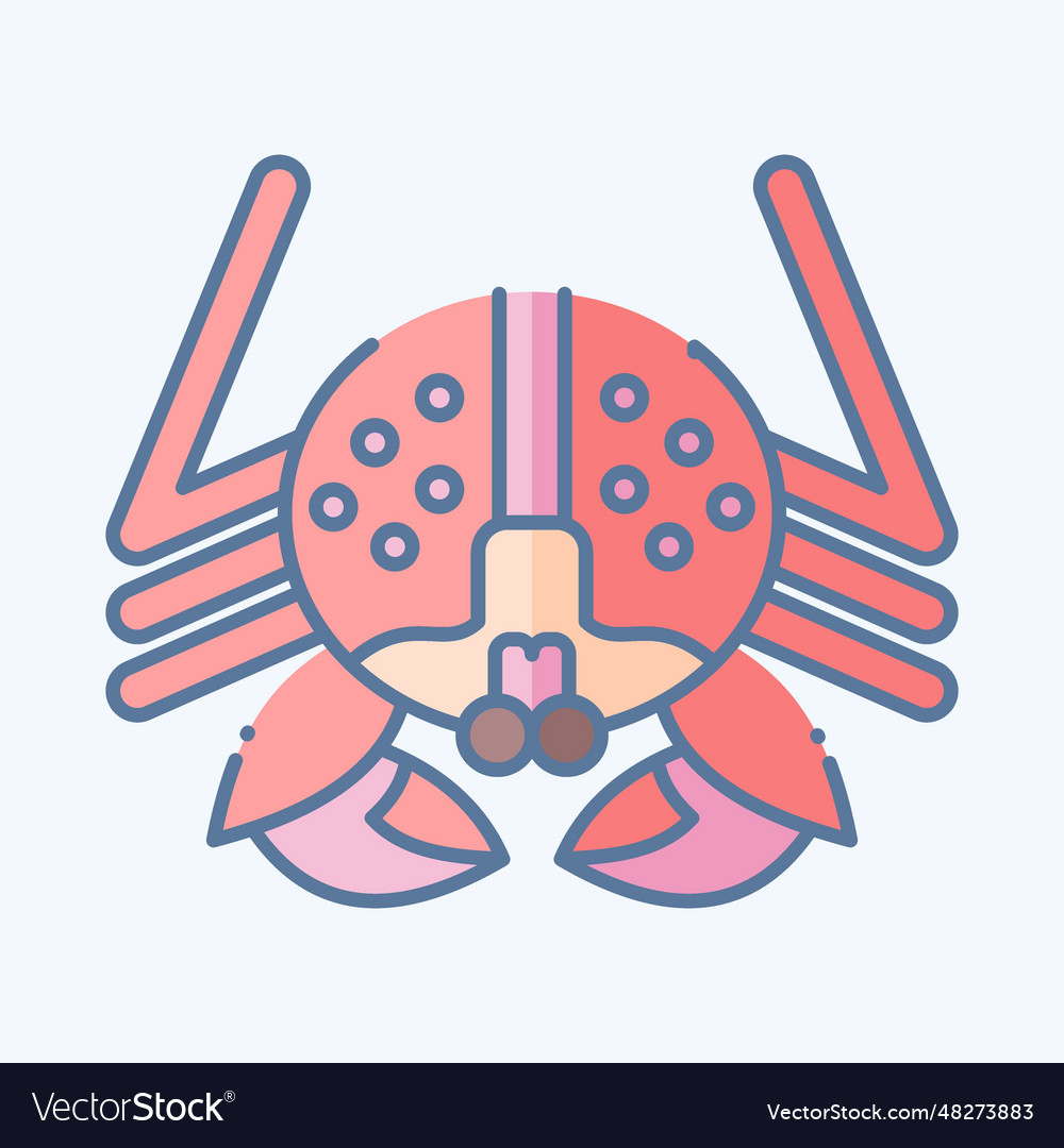 Icon alaskan king crab related to alaska symbol